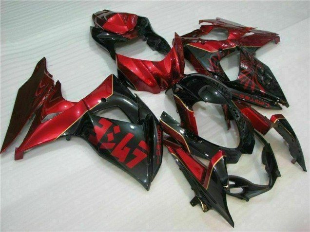 2009-2016 Red Flame Black Suzuki GSXR1000 Motorcycle Replacement Fairings UK 2009-2016 Red Flame Black Suzuki GSXR1000 Motorcycle Replacement Fairings UK