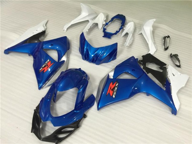 2009-2016 Blue White Suzuki GSXR1000 Motor Fairings UK 2009-2016 Blue White Suzuki GSXR1000 Motor Fairings UK