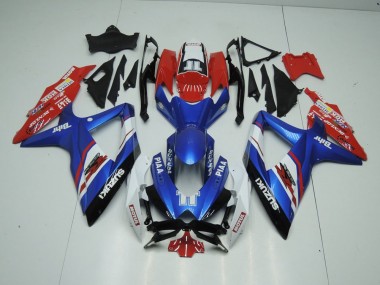 2009-2016 Blue and Red Suzuki GSXR 1000 K9 Motorbike Fairing UK