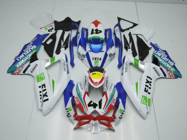 2009-2016 Fixi Light Blue Suzuki GSXR 1000 K9 Replacement Fairings UK 2009-2016 Fixi Light Blue Suzuki GSXR 1000 K9 Replacement Fairings UK