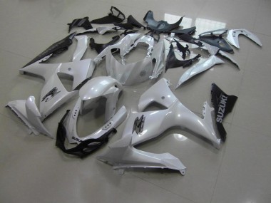 2009-2016 Pearl White and Black Suzuki GSXR 1000 K9 Motorbike Fairings UK