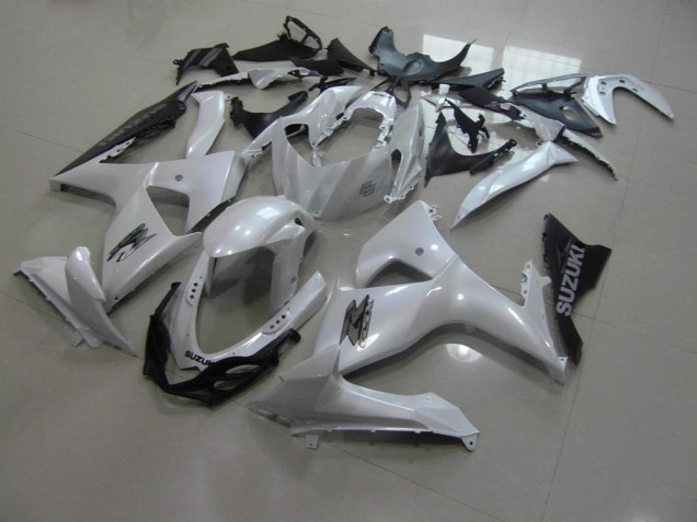 2009-2016 Pearl White and Black Suzuki GSXR 1000 K9 Motorbike Fairings UK 2009-2016 Pearl White and Black Suzuki GSXR 1000 K9 Motorbike Fairings UK