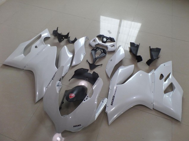2011-2014 Pearl White Ducati 1199 Motorcycle Fairing Kit UK 2011-2014 Pearl White Ducati 1199 Motorcycle Fairing Kit UK