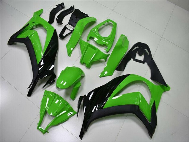 2011-2015 Green Black Kawasaki ZX10R Replacement Fairings UK