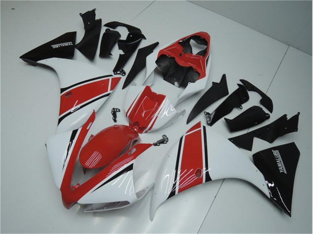 2012-2014 White Red Black Yamaha YZF R1 Motorcylce Fairings UK