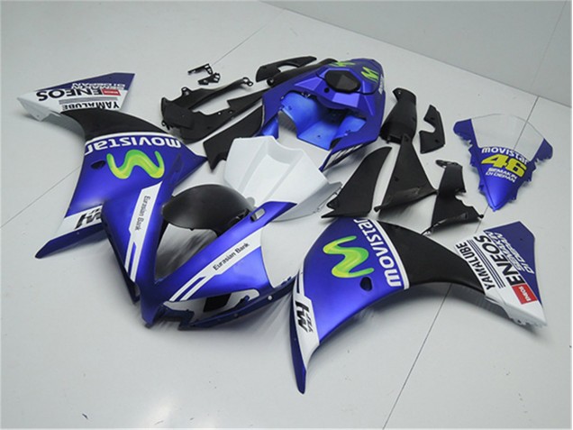 2012-2014 Blue White Black Yamaha YZF R1 Motorcycle Replacement Fairings UK