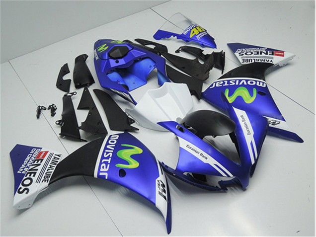 2012-2014 Blue White Black Yamaha YZF R1 Motorcycle Replacement Fairings UK