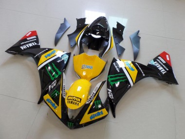 2012-2014 Yellow Black Monster Yamaha YZF R1 Replacement Fairings UK