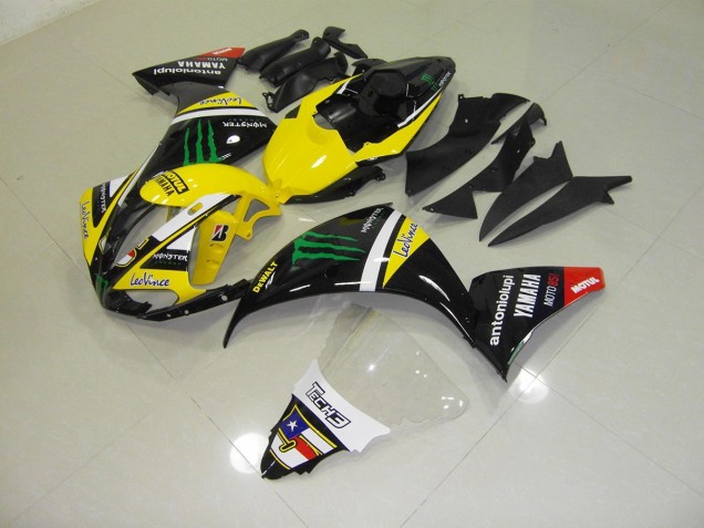 2012-2014 Yellow Monster Yamaha YZF R1 Motorcycle Fairings Kit UK 2012-2014 Yellow Monster Yamaha YZF R1 Motorcycle Fairings Kit UK