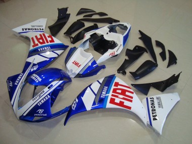2012-2014 Blue White Fiat Yamaha YZF R1 Bike Fairings UK