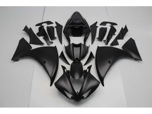 2012-2014 Matte Black Yamaha YZF R1 Replacement Motorcycle Fairings UK