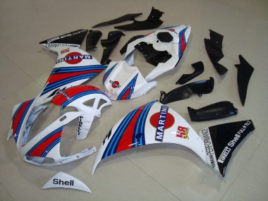 2012-2014 White Black Martini Yamaha YZF R1 Replacement Fairings UK