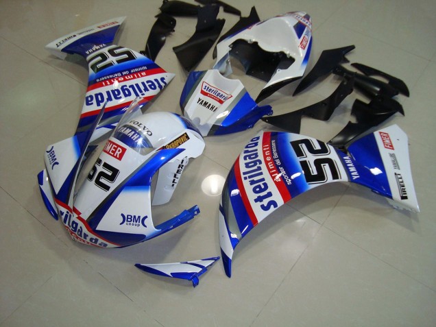 2012-2014 White Black Sterilgarda Yamaha YZF R1 Motorcylce Fairings UK