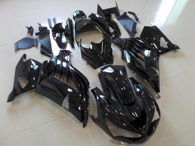 2012-2021 Glossy Black Kawasaki ZX14R ZZR1400 Motorbike Fairing Kits UK 2012-2021 Glossy Black Kawasaki ZX14R ZZR1400 Motorbike Fairing Kits UK