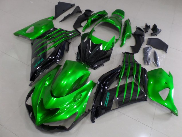 2012-2021 Candy Green and Black Kawasaki ZX14R ZZR1400 Motorcycle Fairings Kits UK 2012-2021 Candy Green and Black Kawasaki ZX14R ZZR1400 Motorcycle Fairings Kits UK