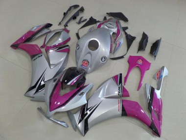 2012-2016 Silver Pink Honda CBR1000RR Motorbike Fairing Kits UK