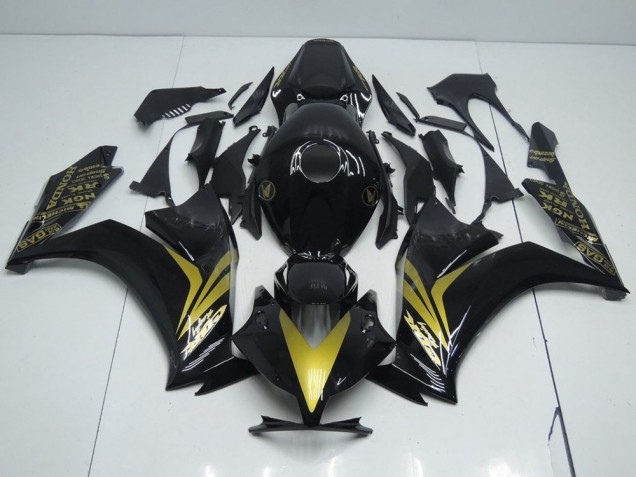 2012-2016 Glossy Black and Gold Honda CBR1000RR Replacement Fairings UK 2012-2016 Glossy Black and Gold Honda CBR1000RR Replacement Fairings UK