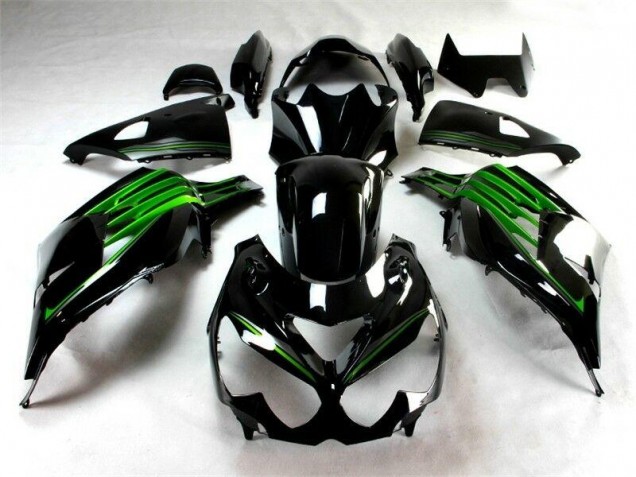 2012-2021 Black Green Kawasaki ZX14R ZZR1400 Motorcylce Fairings UK 2012-2021 Black Green Kawasaki ZX14R ZZR1400 Motorcylce Fairings UK