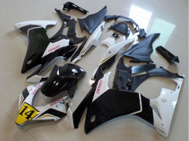 2013-2015 Black White Denso Rizoma 14 Honda CBR500RR Bike Fairings UK 2013-2015 Black White Denso Rizoma 14 Honda CBR500RR Bike Fairings UK