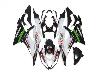2013-2018 White Black Kawasaki ZX6R Replacement Motorcycle Fairings UK