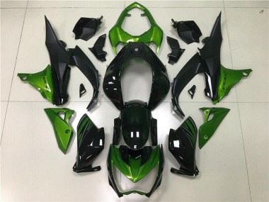 2013-2016 Green Black Kawasaki Z800 Motorbike Fairing Kits UK
