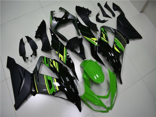 2013-2018 Green Black Kawasaki ZX6R Replacement Fairings UK