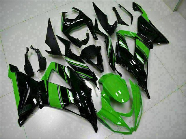 2013-2018 Black Green Kawasaki ZX6R Motor Fairings UK 2013-2018 Black Green Kawasaki ZX6R Motor Fairings UK