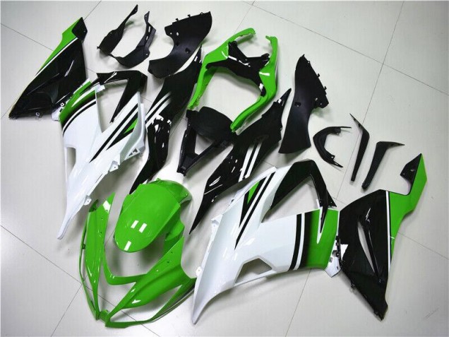 2013-2018 Green White Black Kawasaki ZX6R Motor Fairings UK 2013-2018 Green White Black Kawasaki ZX6R Motor Fairings UK