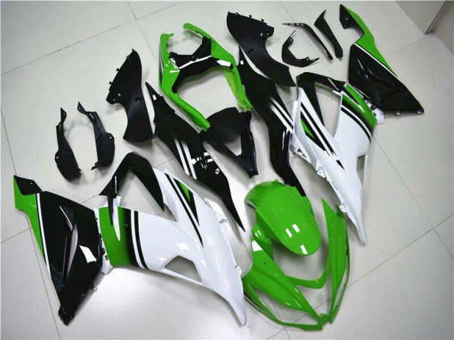 2013-2018 Green White Black Kawasaki ZX6R Motor Fairings UK 2013-2018 Green White Black Kawasaki ZX6R Motor Fairings UK