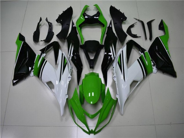 2013-2018 Green White Black Kawasaki ZX6R Motor Fairings UK 2013-2018 Green White Black Kawasaki ZX6R Motor Fairings UK
