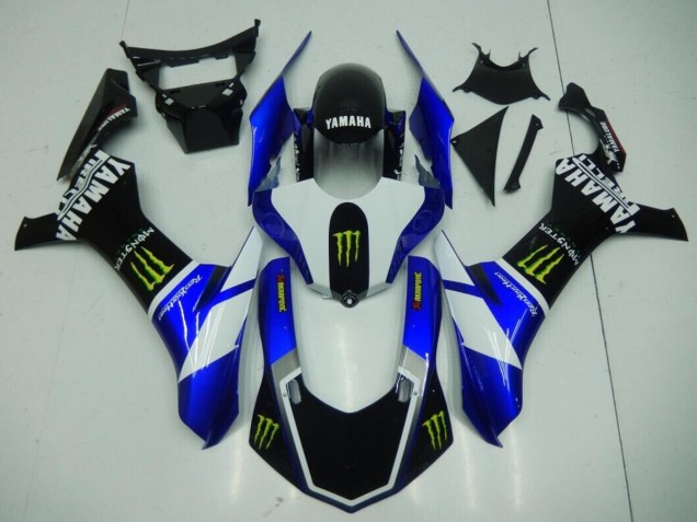 2015-2019 Black Blue Monster Yamaha YZF R1 Moto Fairings UK