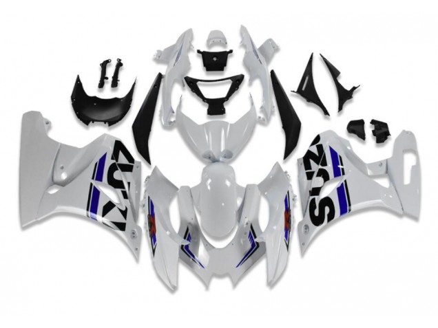 2017-2021 White Blue Suzuki GSXR 1000 Motorcycle Fairings UK