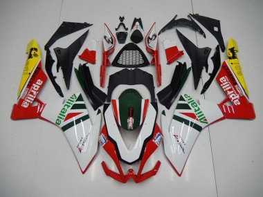 2009-2015 White Red Alitalia Aprilia RSV4 Replacement Fairings UK