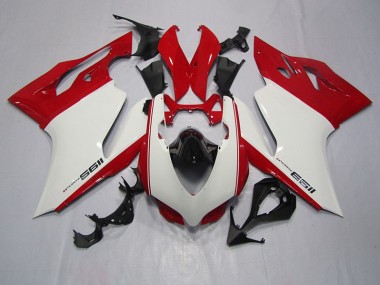 2011-2014 White Red Ducati 1199 Bike Fairings UK