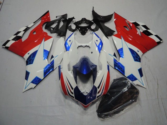 2011-2014 White Blue Red Ducati 1199 Bike Fairing UK 2011-2014 White Blue Red Ducati 1199 Bike Fairing UK