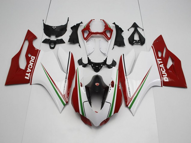 2011-2014 White Red Ducati 1199 Motor Bike Fairings UK 2011-2014 White Red Ducati 1199 Motor Bike Fairings UK