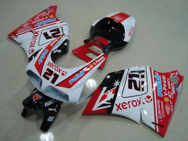 1993-2005 Red White Xerox 21 Ducati 748 916 996 996S Motorbike Fairing Kits UK
