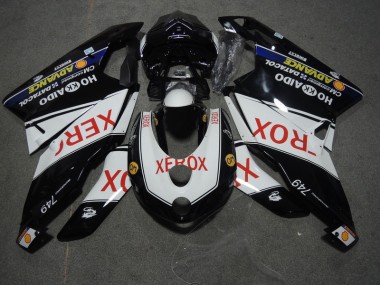 2005-2006 Black White Xerox Ducati 749 Motorcycle Replacement Fairings UK