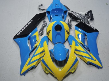 2004-2005 Blue Yellow Honda CBR1000RR Motorcycle Fairing Kits UK