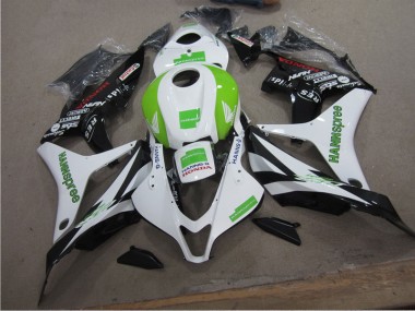 2004-2005 White Green Hannspree Honda CBR1000RR Motorcycle Fairing Kit UK