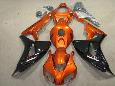 2006-2007 Black Orange Fireblade Honda CBR1000RR Motorbike Fairing UK