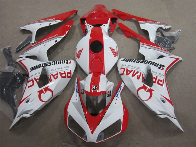 2006-2007 White Red PRAMAC Honda CBR1000RR Moto Fairings UK 2006-2007 White Red PRAMAC Honda CBR1000RR Moto Fairings UK