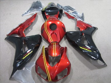2006-2007 Black Red Yellow Honda CBR1000RR Motorcycle Replacement Fairings UK