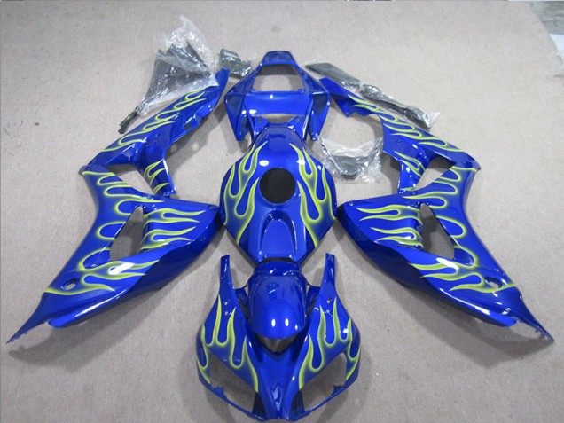 2006-2007 Blue Green Flame Honda CBR1000RR Motorcycle Fairings UK 2006-2007 Blue Green Flame Honda CBR1000RR Motorcycle Fairings UK