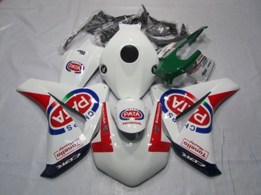 2008-2011 White Red PATA Honda CBR1000RR Bike Fairing Kit UK