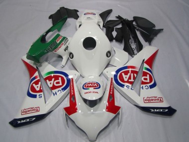 2008-2011 White Red PATA Honda CBR1000RR Motor Fairings UK