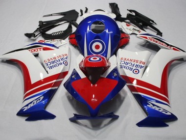 2012-2016 Blue Red Royal Air Force Reserves Honda CBR1000RR Motorcylce Fairings UK