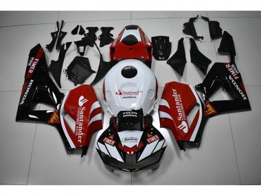 2012-2016 Black White Red Santander Honda CBR1000RR Moto Fairings UK