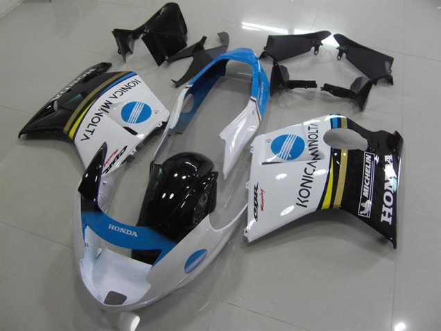 1996-2007 White Konica Minolta Honda CBR1100XX Blackbird Motorcycle Fairing Kit UK