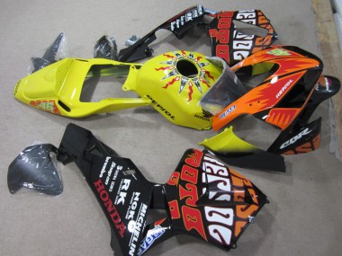 2003-2004 Yellow Black Repsol 46 Honda CBR600RR Bike Fairings UK
